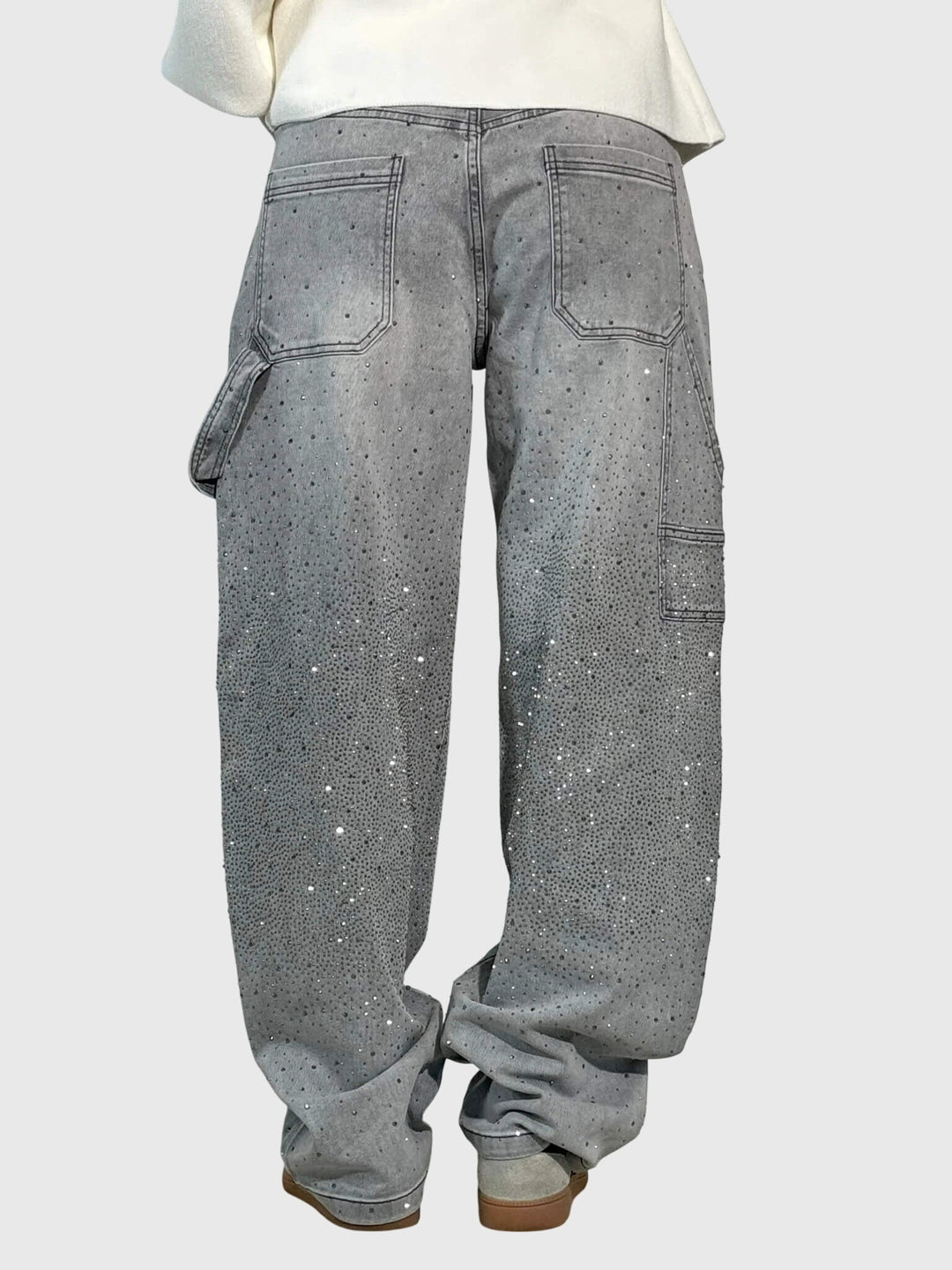 Clara | Women’s Sparkle Diamond Denim Pants
