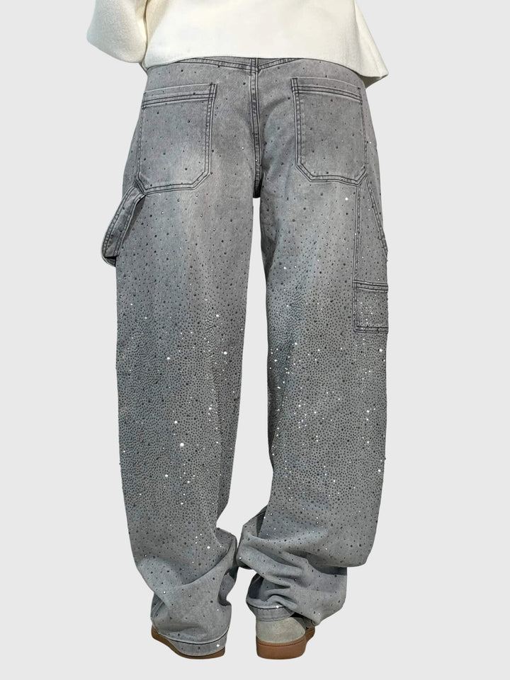 Clara | Women’s Sparkle Diamond Denim Pants