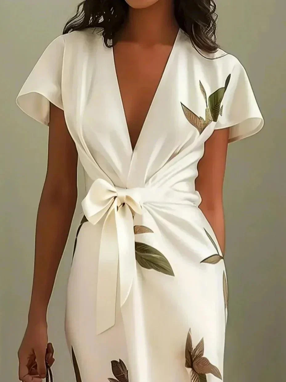 Ruby - Timeless Floral Wrap Dress