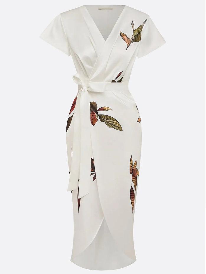 Ruby - Timeless Floral Wrap Dress