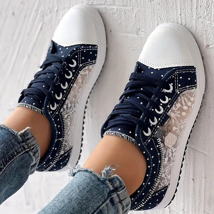 Cara | Elegant Floral Print Sneakers