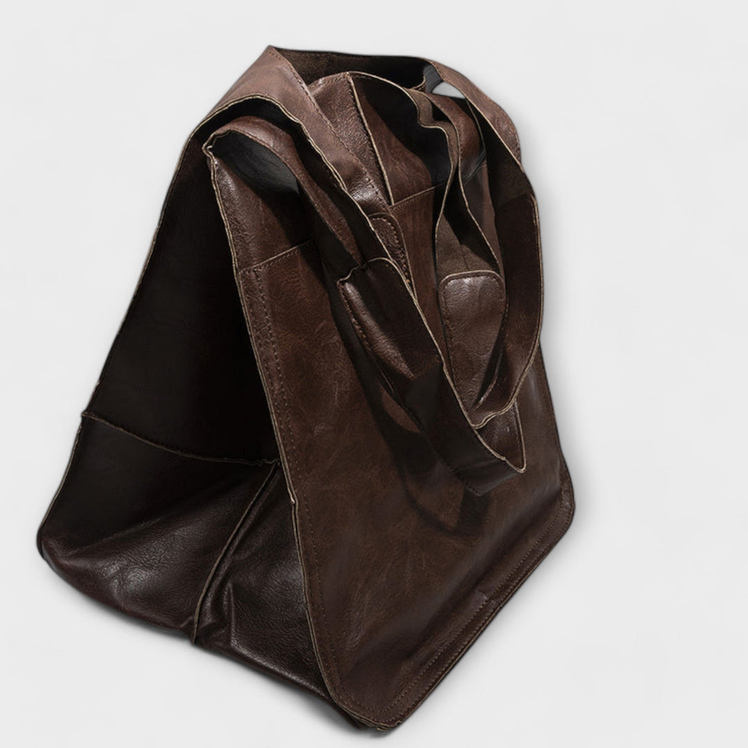 Hazel | Oversized Leather Weekender Bag