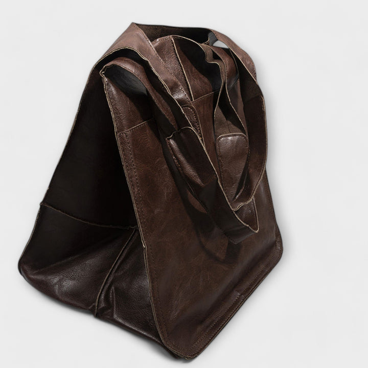 Hazel | Oversized Leather Weekender Bag