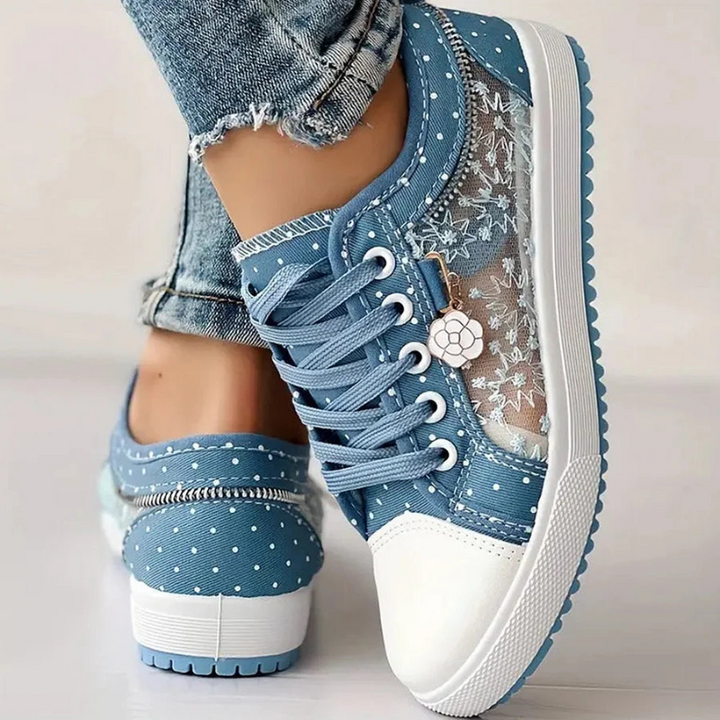 Cara | Elegant Floral Print Sneakers