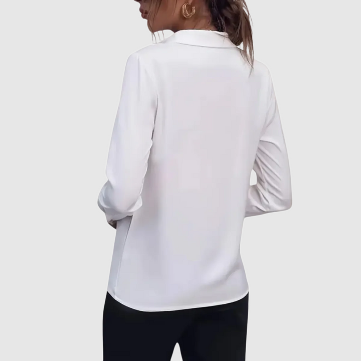 Otilia | Women's Collared Long Sleeve Blouse