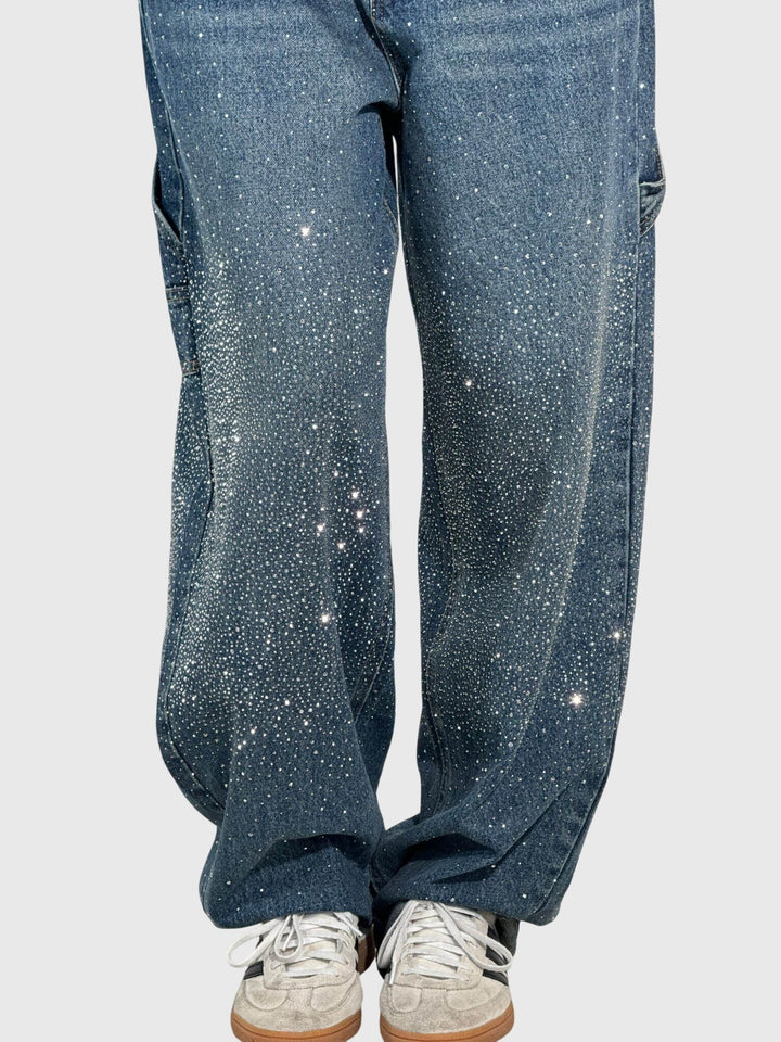 Clara | Women’s Sparkle Diamond Denim Pants
