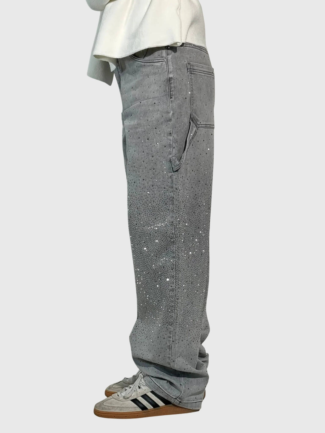 Clara | Women’s Sparkle Diamond Denim Pants