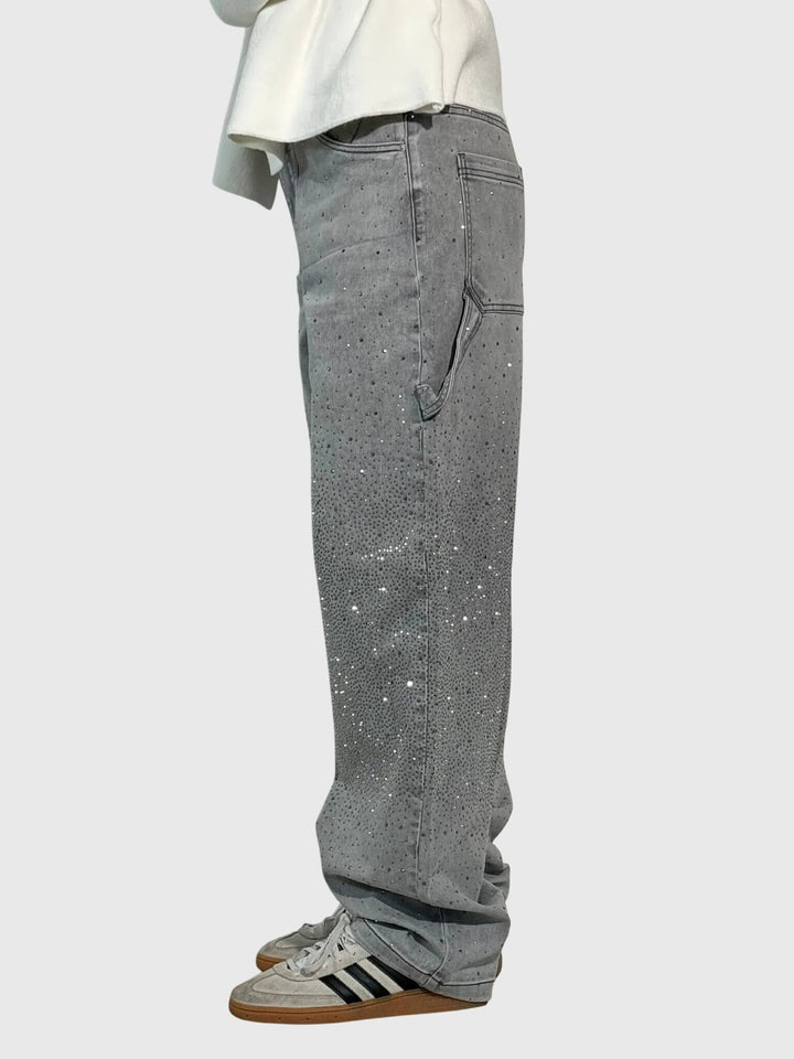 Clara | Women’s Sparkle Diamond Denim Pants