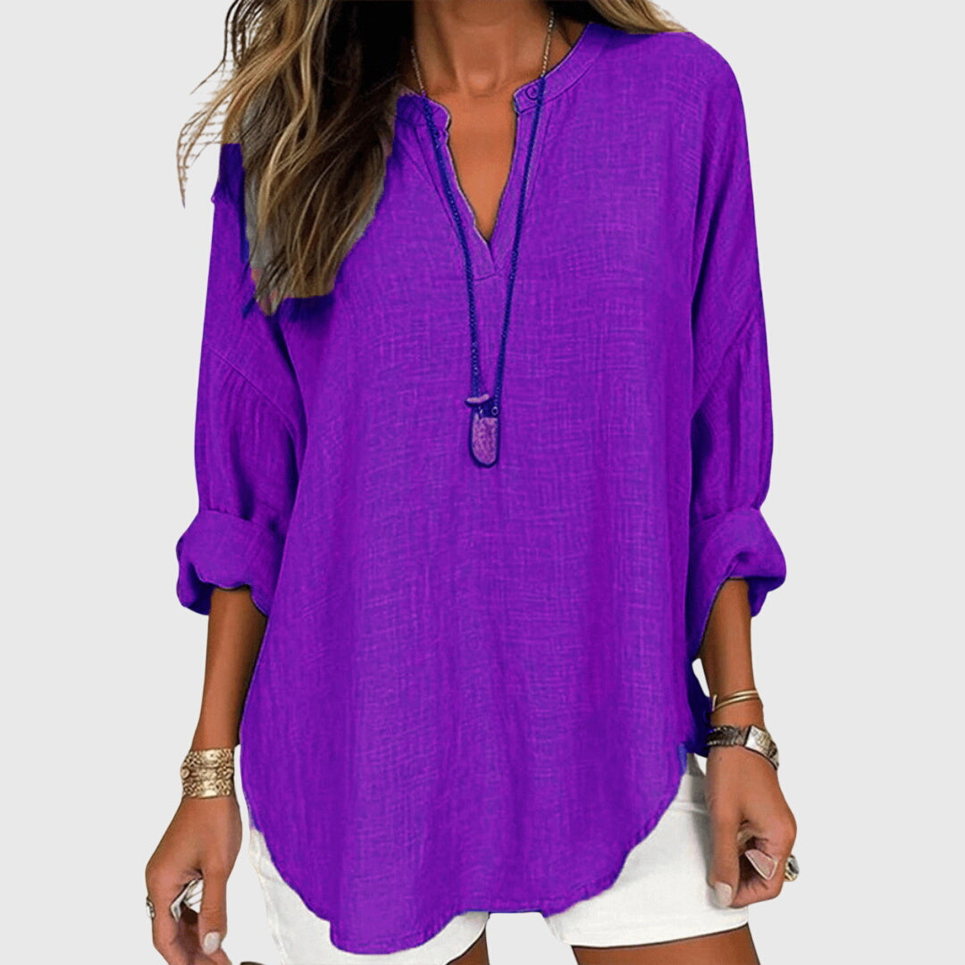 Bethany | Womens Loose Fit Long Sleeve Casual Top