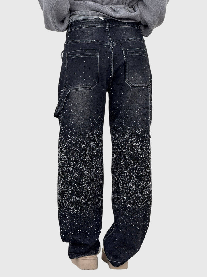 Clara | Women’s Sparkle Diamond Denim Pants