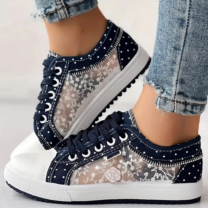 Cara | Elegant Floral Print Sneakers