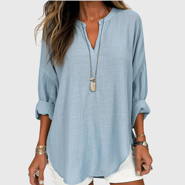 Bethany | Womens Loose Fit Long Sleeve Casual Top