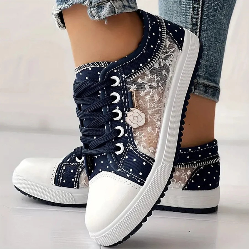 Cara | Elegant Floral Print Sneakers