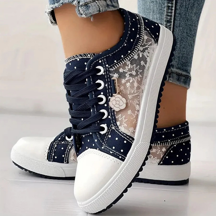 Cara | Elegant Floral Print Sneakers
