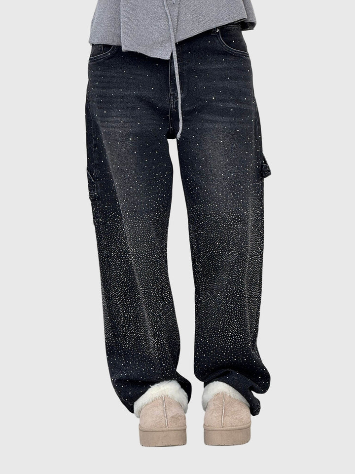 Clara | Women’s Sparkle Diamond Denim Pants