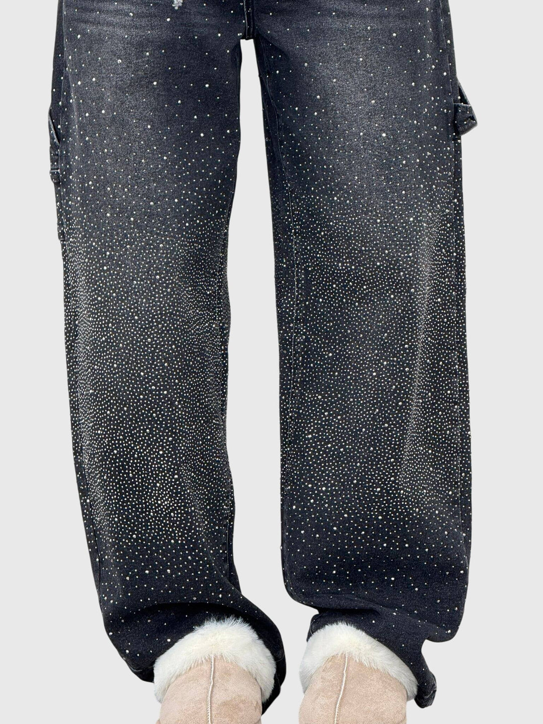 Clara | Women’s Sparkle Diamond Denim Pants