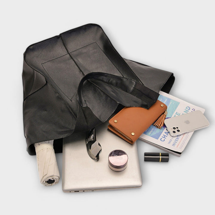 Hazel | Oversized Leather Weekender Bag