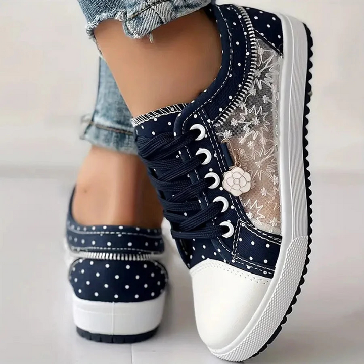 Cara | Elegant Floral Print Sneakers