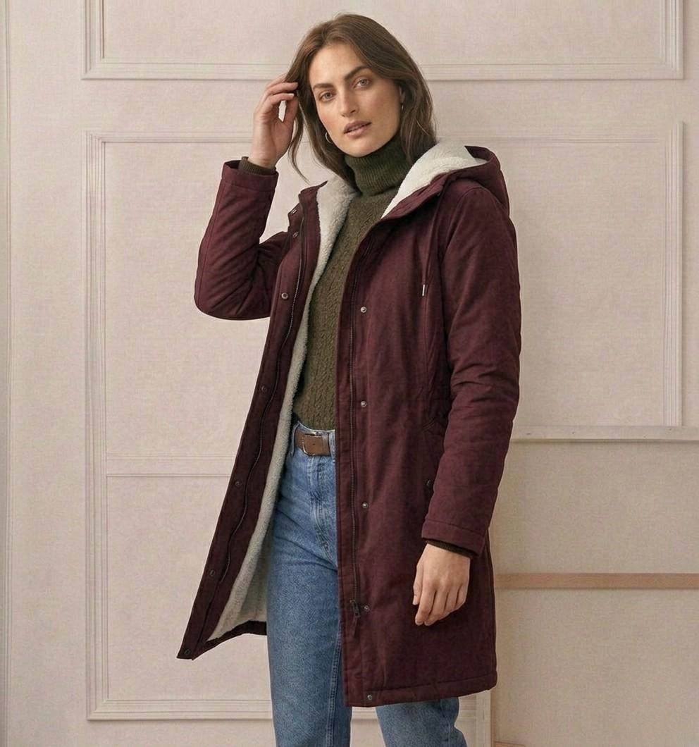 Cordelia | Cosy Hooded Weatherproof Coat