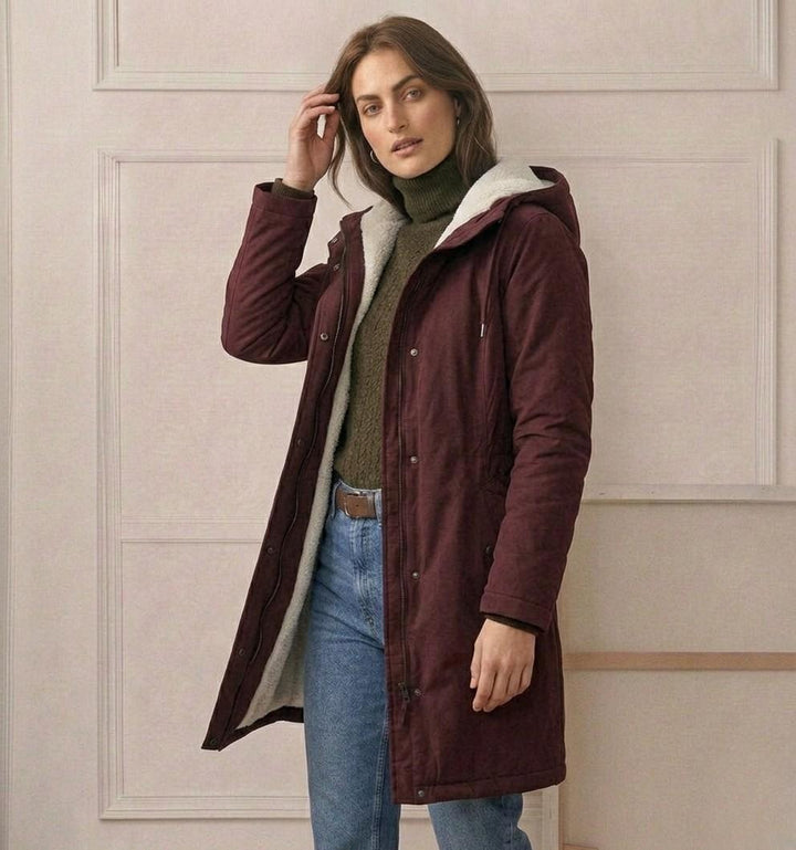 Cordelia | Cosy Hooded Weatherproof Coat