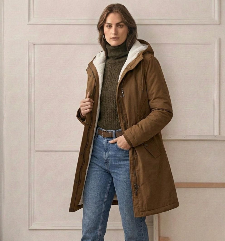 Beatrice | Cosy Hooded Weatherproof Coat