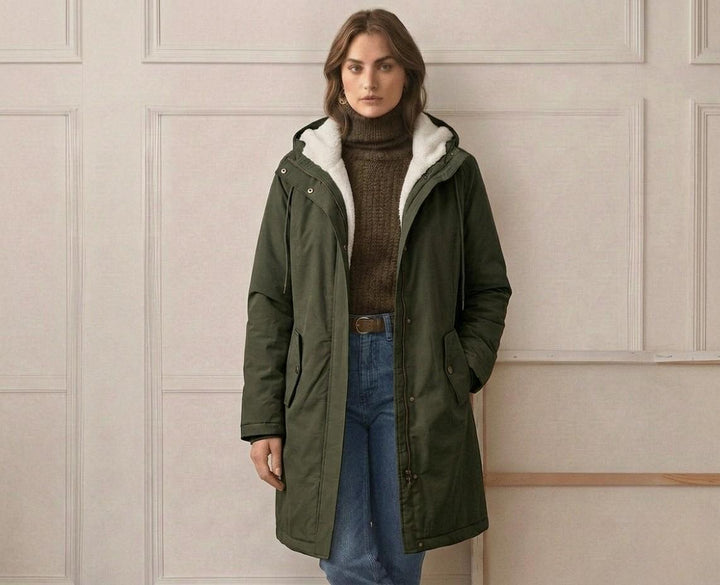 Cordelia | Cosy Hooded Weatherproof Coat
