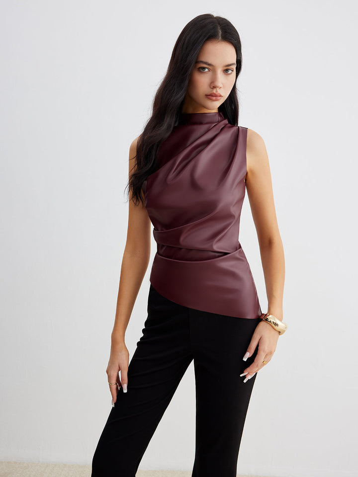 Stella | Women’s Summer Sleeveless Chic High Neck Top