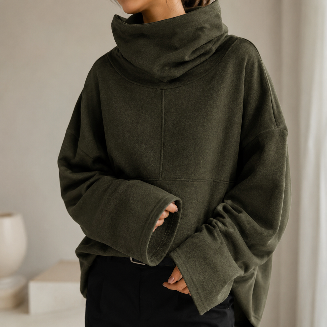 Uzeline | Cowl-Neck Jumper