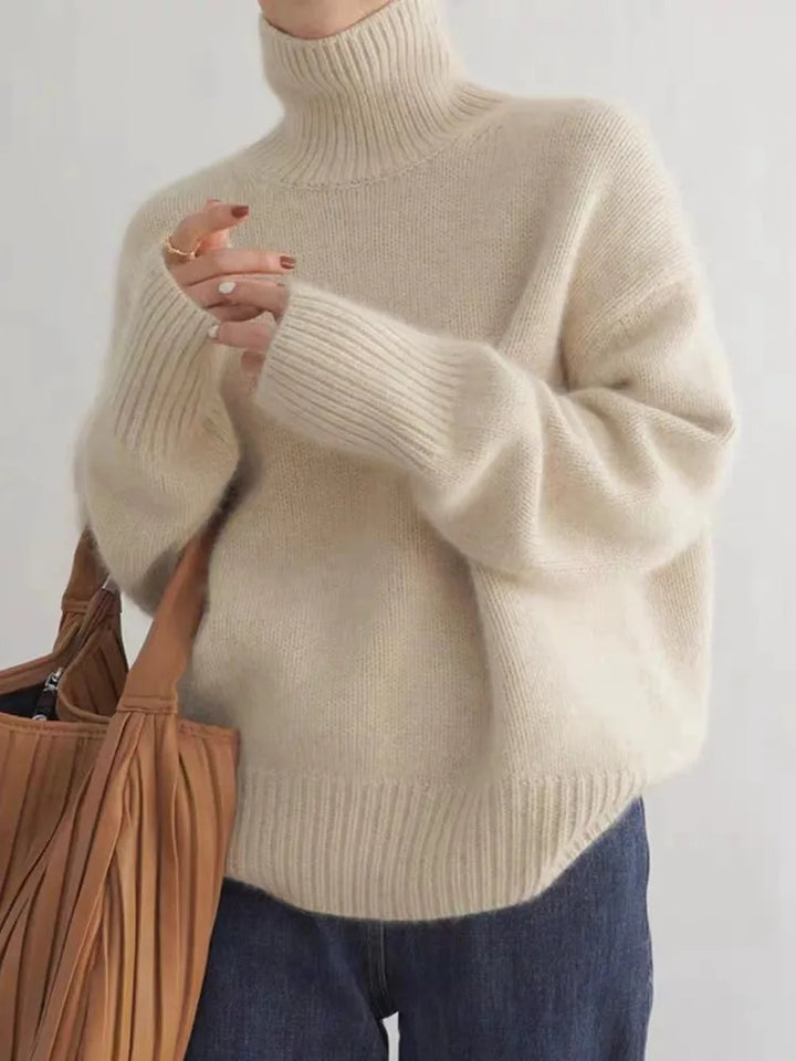 ISABOLL | CASHMERE HIGH-NECK JUMPER