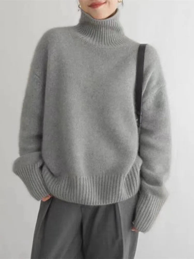 ISABOLL | CASHMERE HIGH-NECK JUMPER