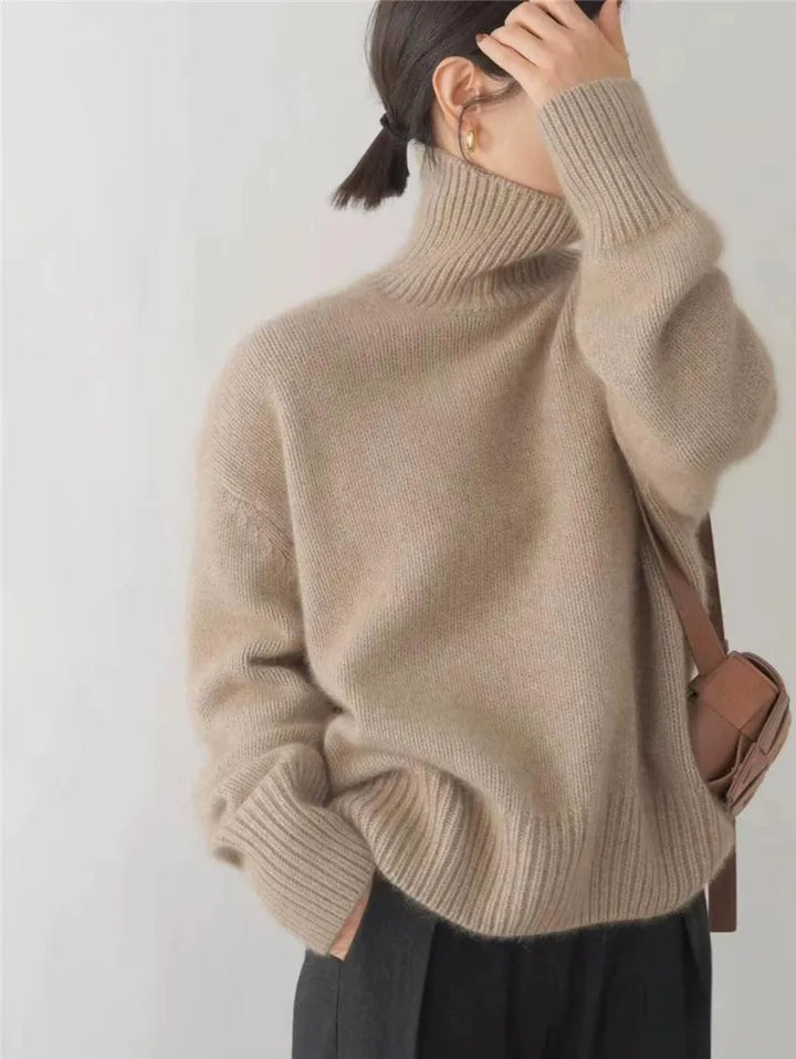 ISABOLL | CASHMERE HIGH-NECK JUMPER