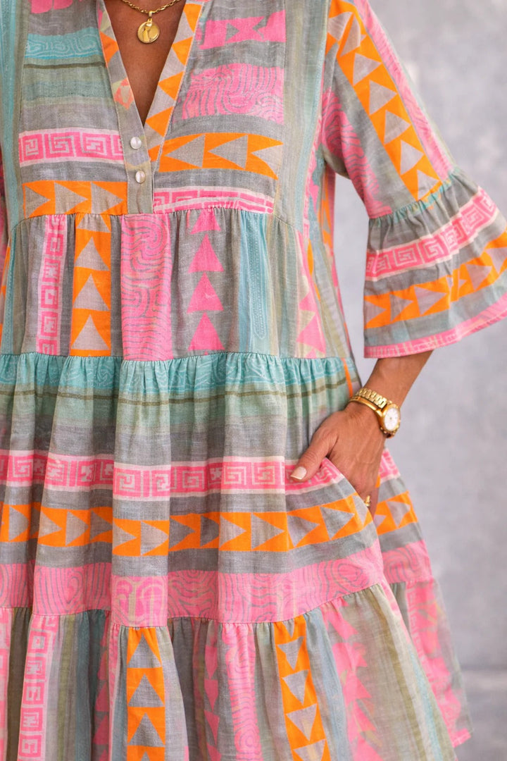 Aurabelle Timeless Vintage Grace Midi Dress
