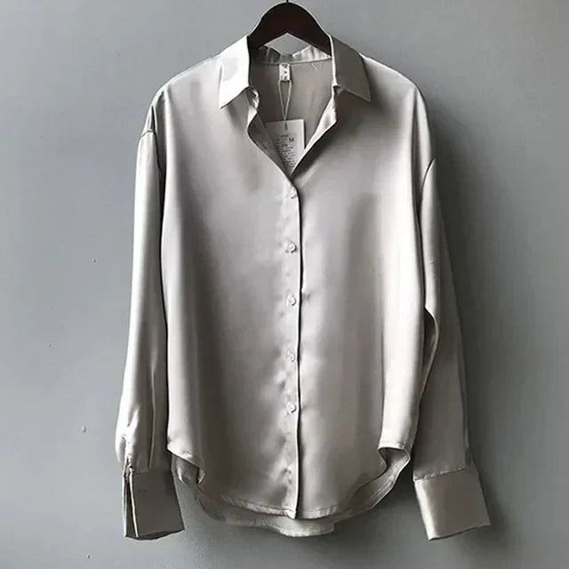 Willow | Women’s Modern Button Down Stain Blouse