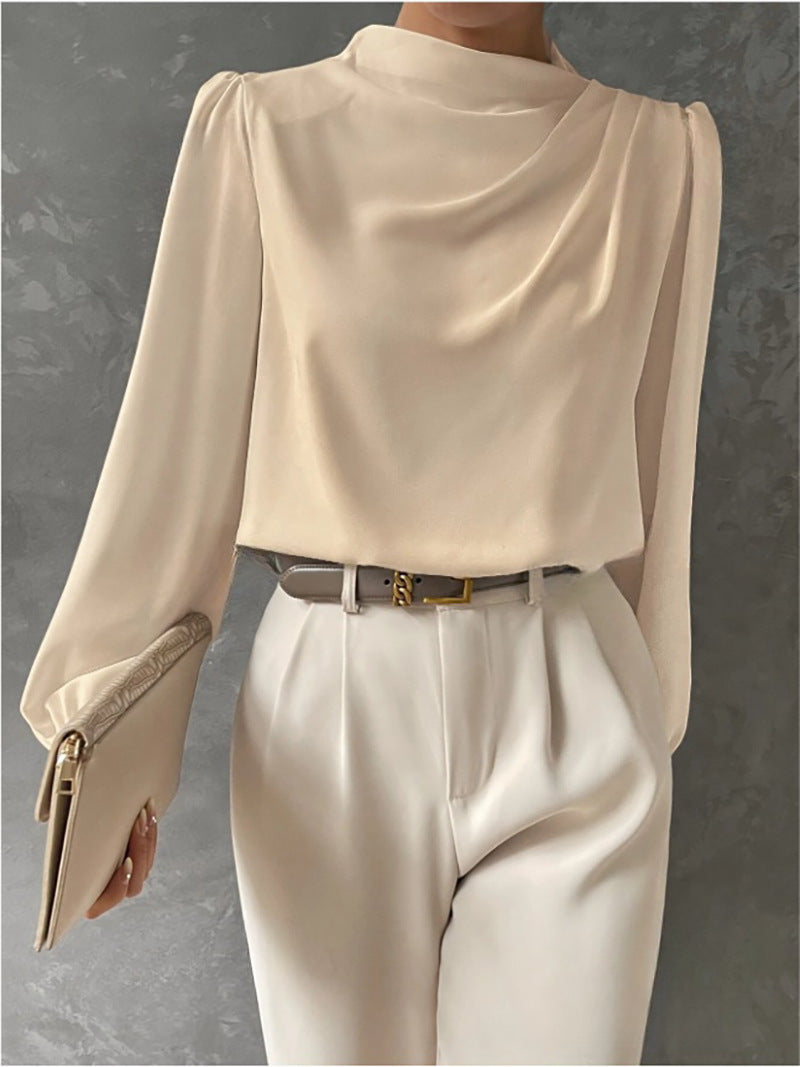 Zélie | Women’s High Neck Long Sleeve Blouse