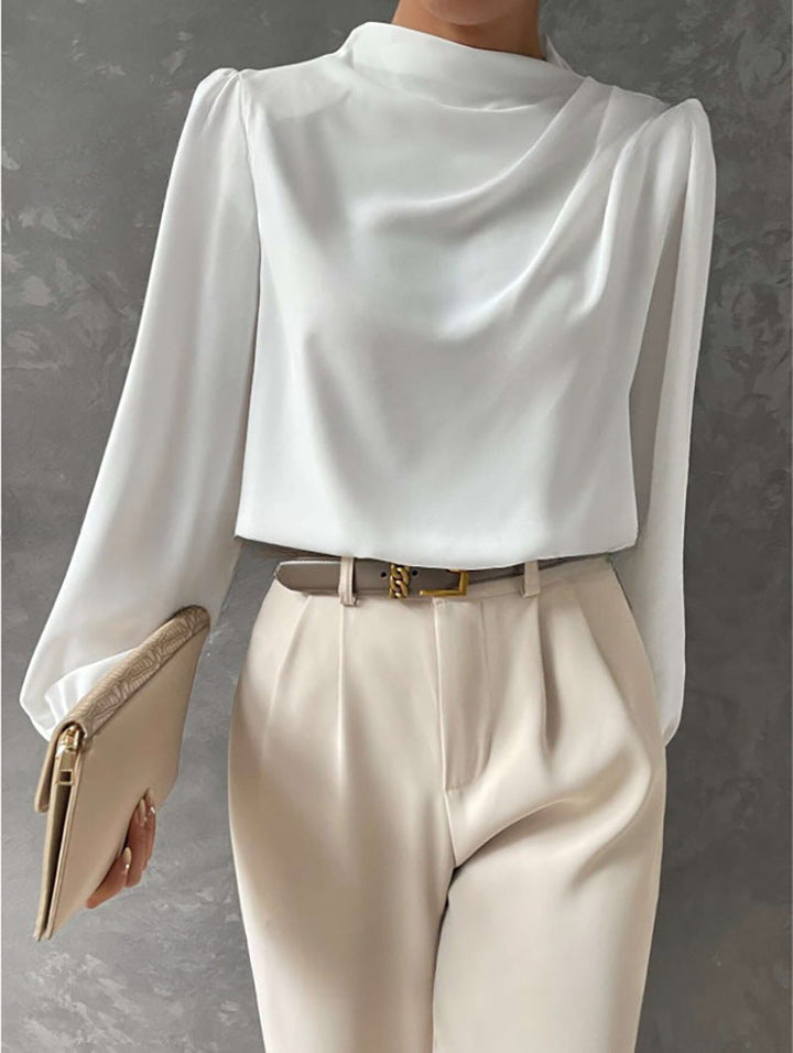 Zélie | Women’s High Neck Long Sleeve Blouse