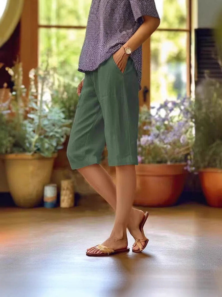 Alice | Women’s Relaxed Pocket Knee Length Pants