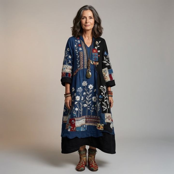 Lara - Elegant Floral Print Dress