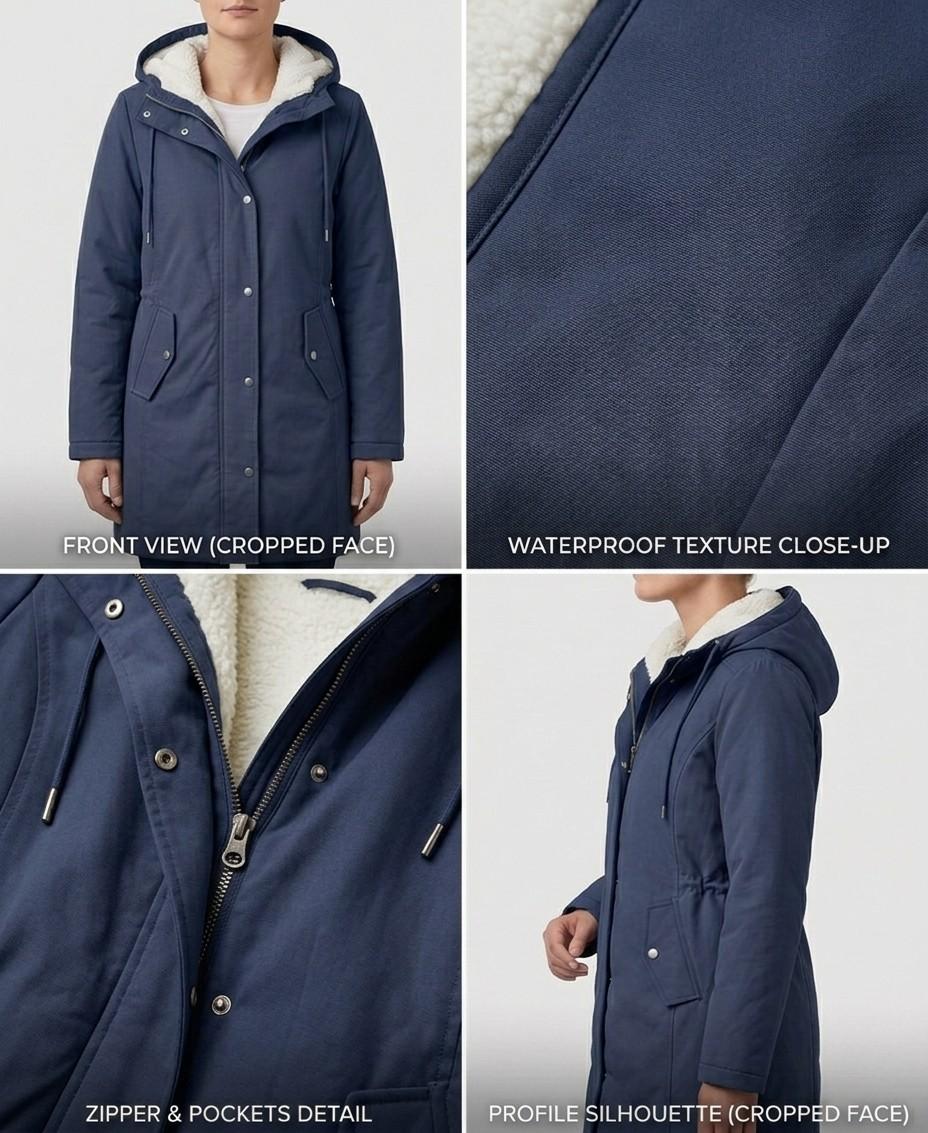 Constance | Cosy Hooded Weatherproof Coat
