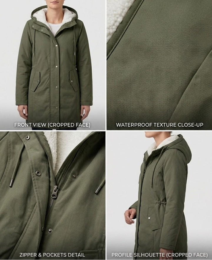 Cordelia | Cosy Hooded Weatherproof Coat
