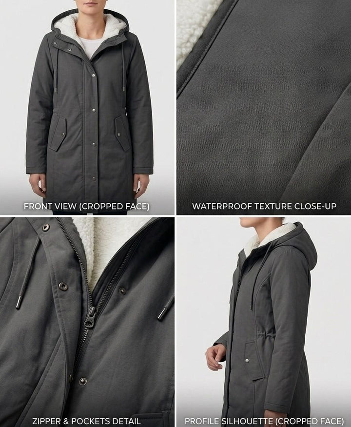 Cordelia | Cosy Hooded Weatherproof Coat