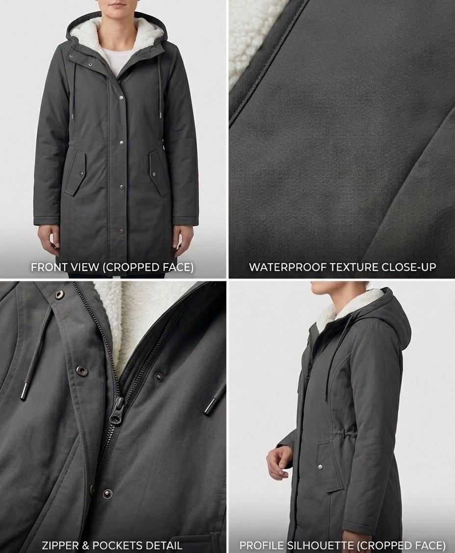 Beatrice | Cosy Hooded Weatherproof Coat