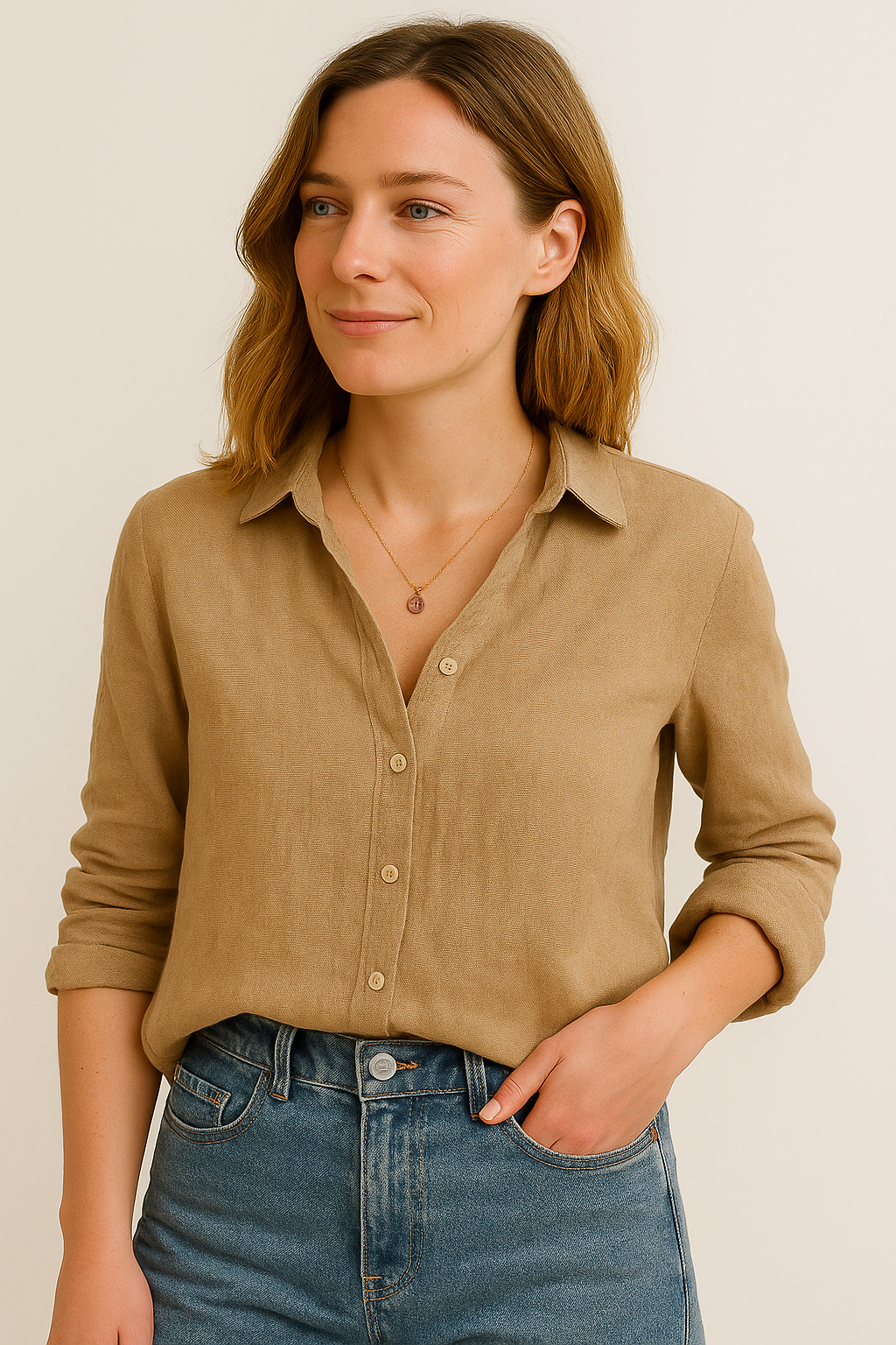 Eliska | Women’s Plain Long Sleeve Blouse