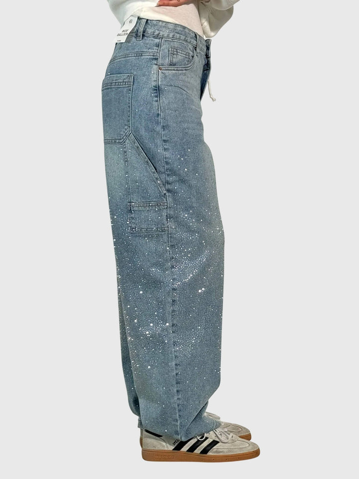 Clara | Women’s Sparkle Diamond Denim Pants