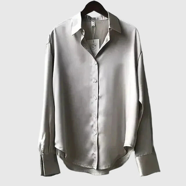 Zéphyrine | Women's Satin Long Sleeve Blouse