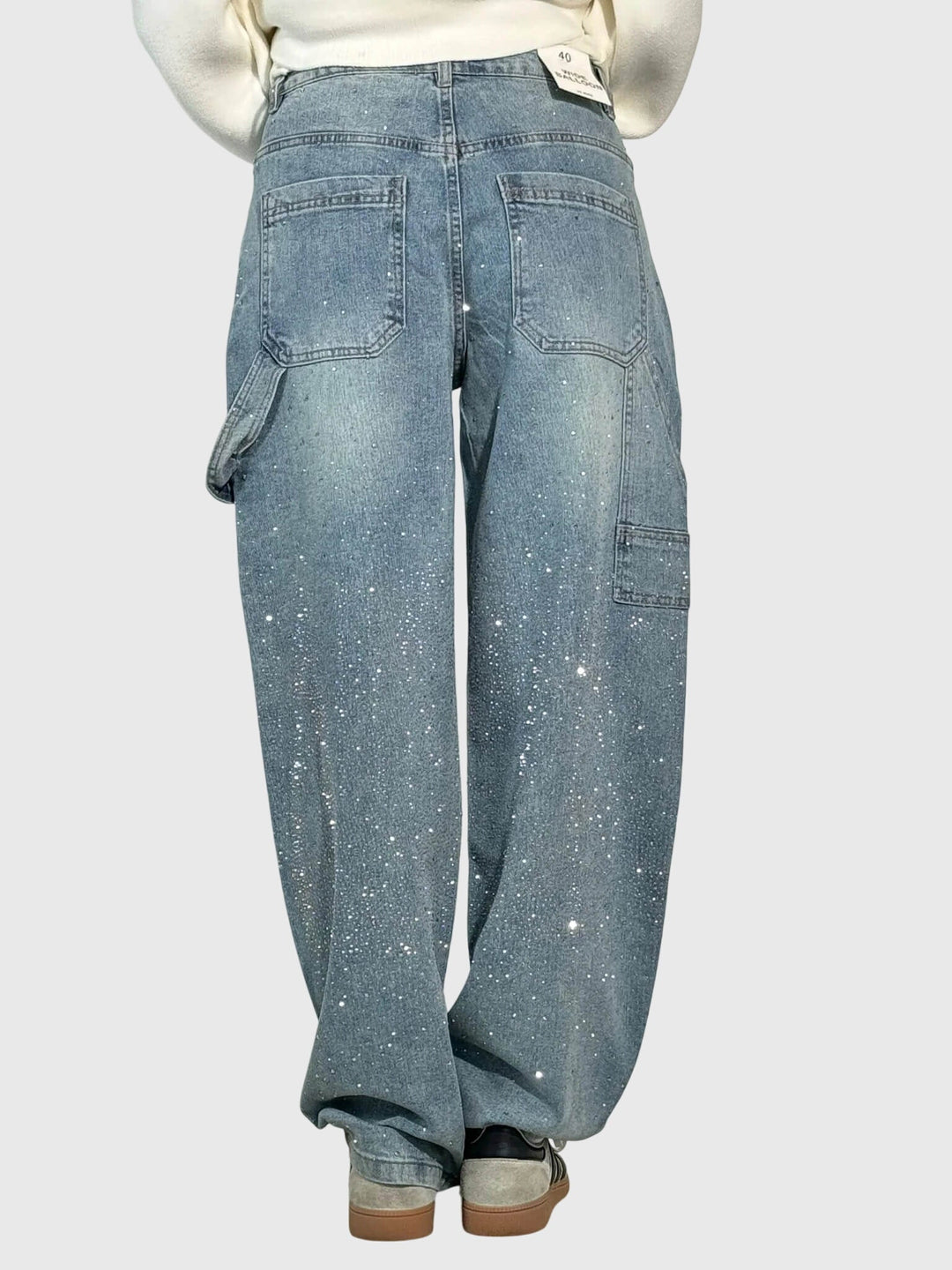 Clara | Women’s Sparkle Diamond Denim Pants