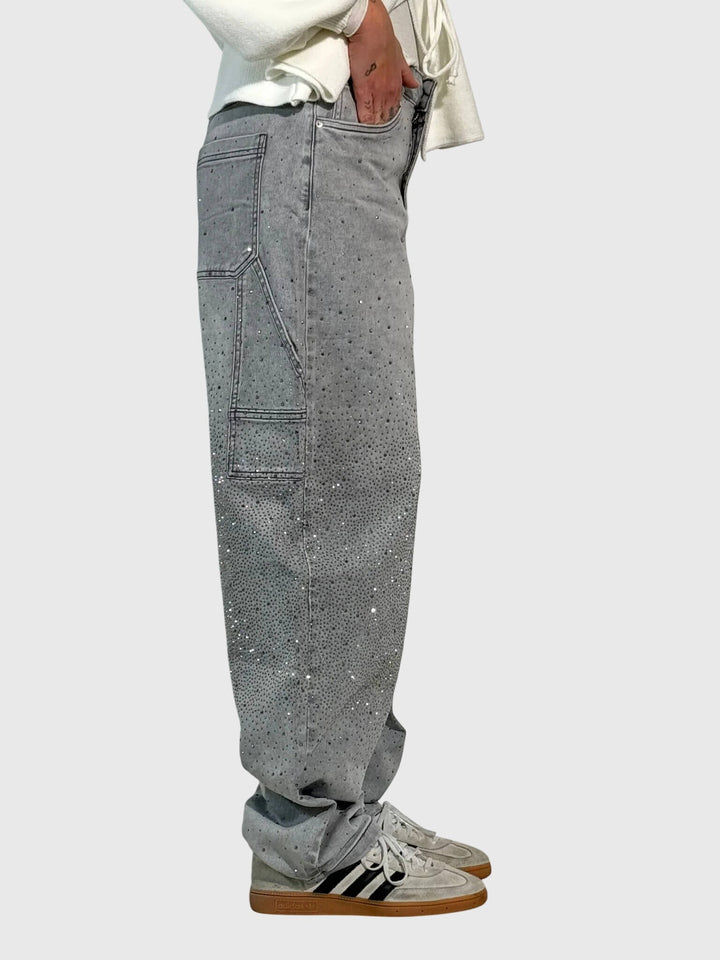 Clara | Women’s Sparkle Diamond Denim Pants