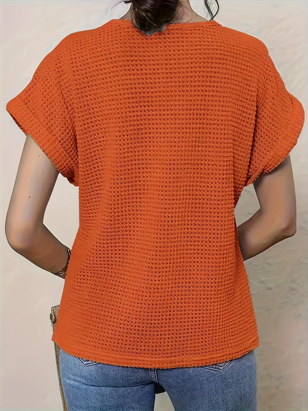 Svea | Women’s Crochet Knit Short Sleeve Top