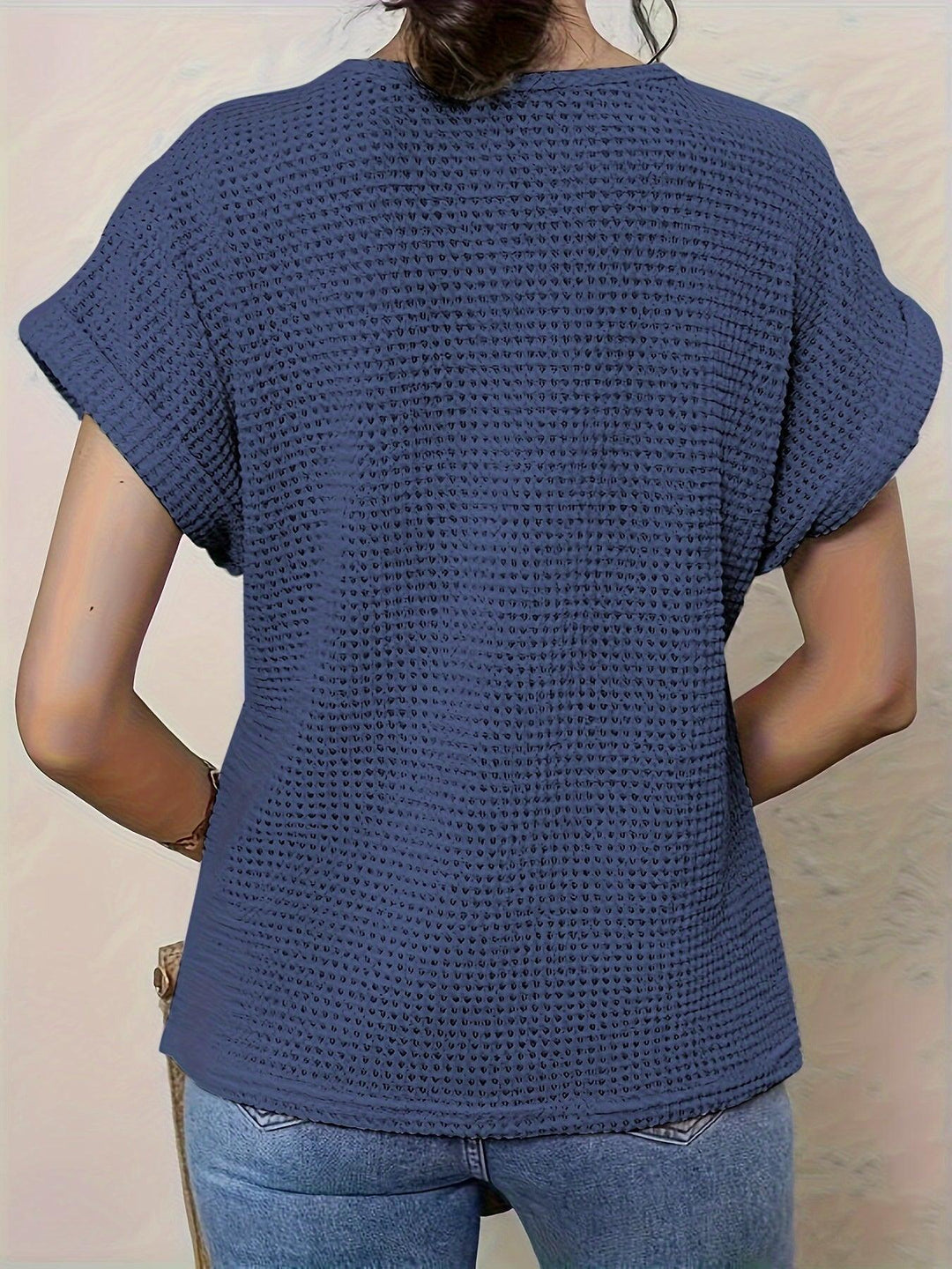 Svea | Women’s Crochet Knit Short Sleeve Top