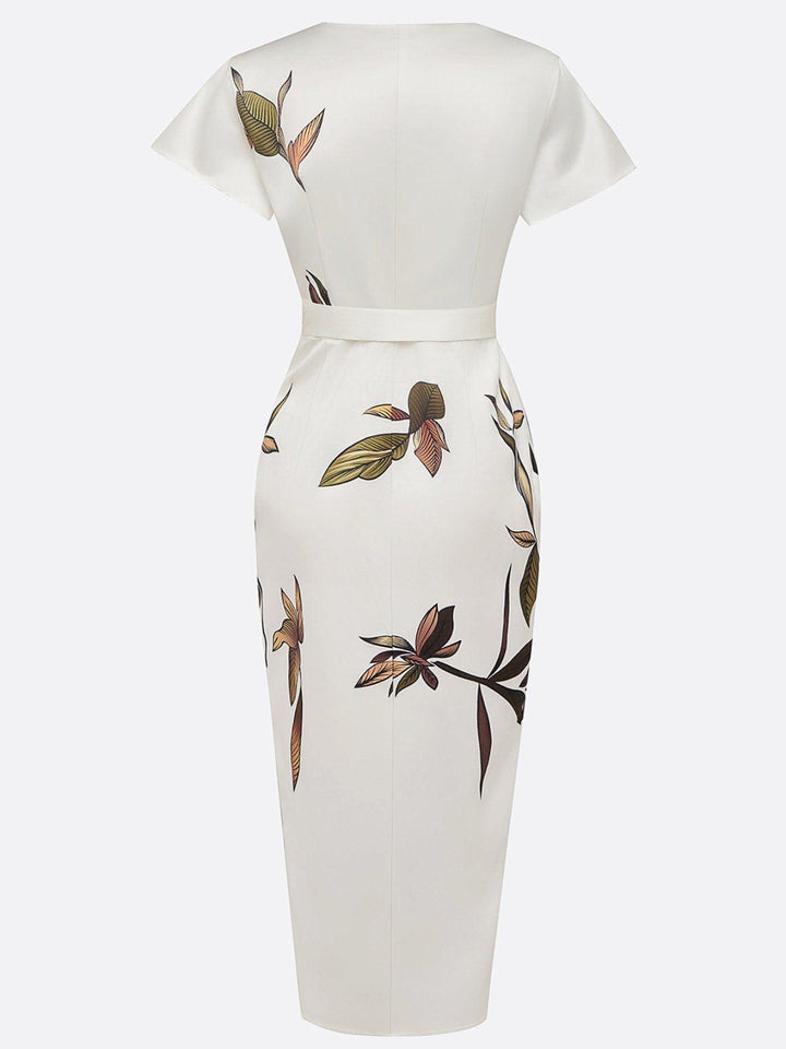 Ruby - Timeless Floral Wrap Dress
