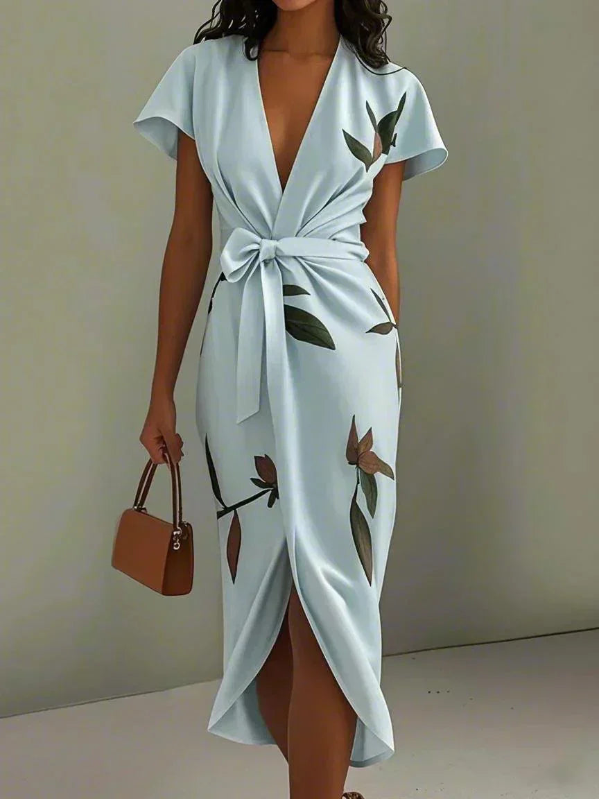 Ruby - Timeless Floral Wrap Dress